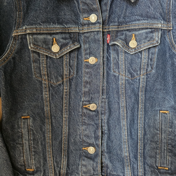 Levi Strauss Denim Trucker Jean Jacket Womens Medium - Picture 4 of 12